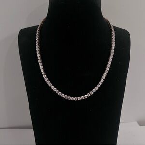 NEW Diamonique Diamond Tennis Necklace